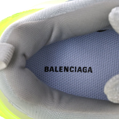 Balenciaga Fabric Mesh Clear Sole Fluo Womens Triple S Sneakers 41 White Fluo Yellow 7 of 10
