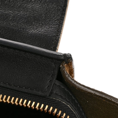 Celine Smooth Calfskin Suede Medium Tri-Color Trapeze Cream Black Brown 11 of 13
