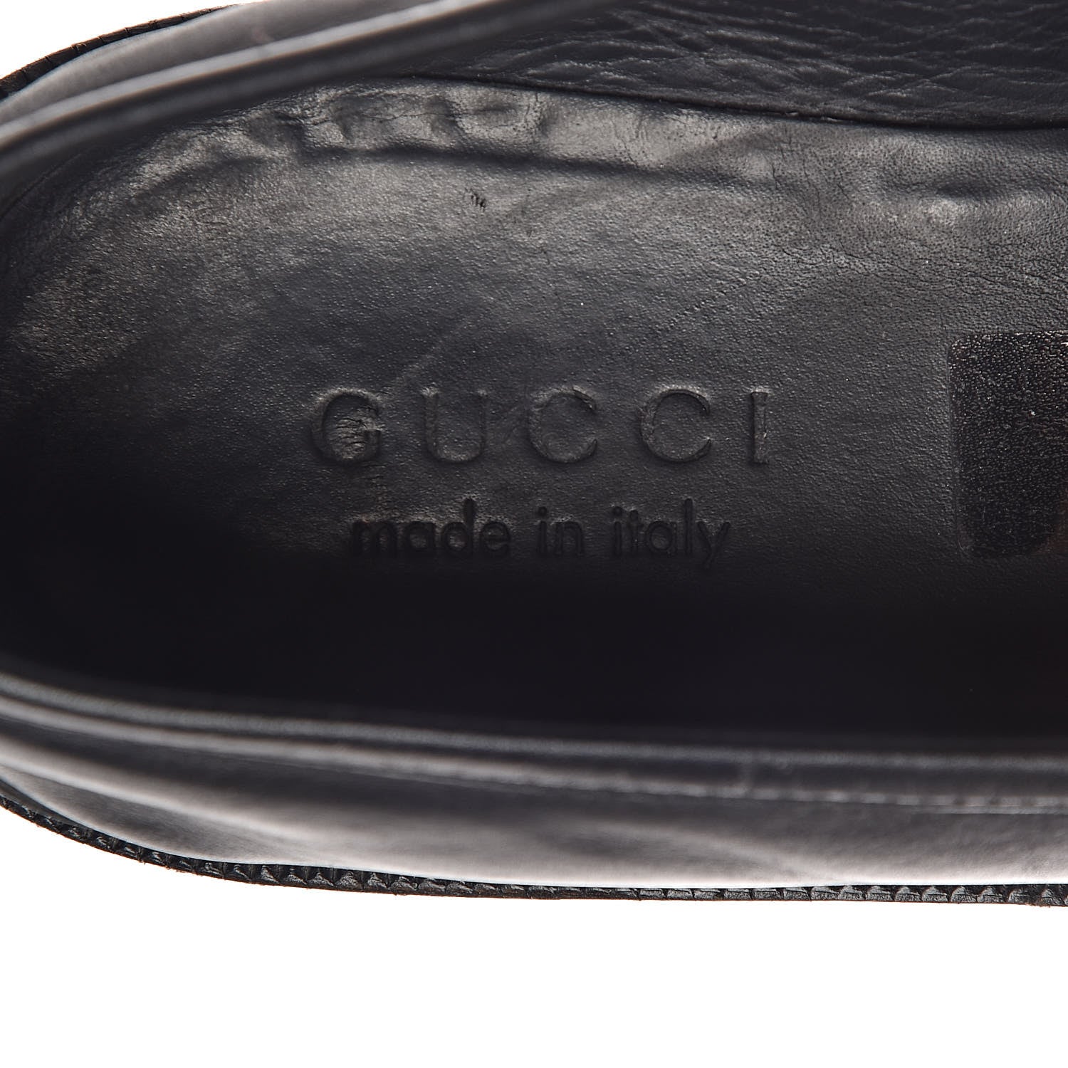 Gucci Calfskin Mens Tassel Fringe Loafers 7.5 Black 6 of 21
