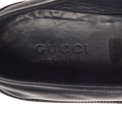 Gucci Calfskin Mens Tassel Fringe Loafers 7.5 Black 6 of 21