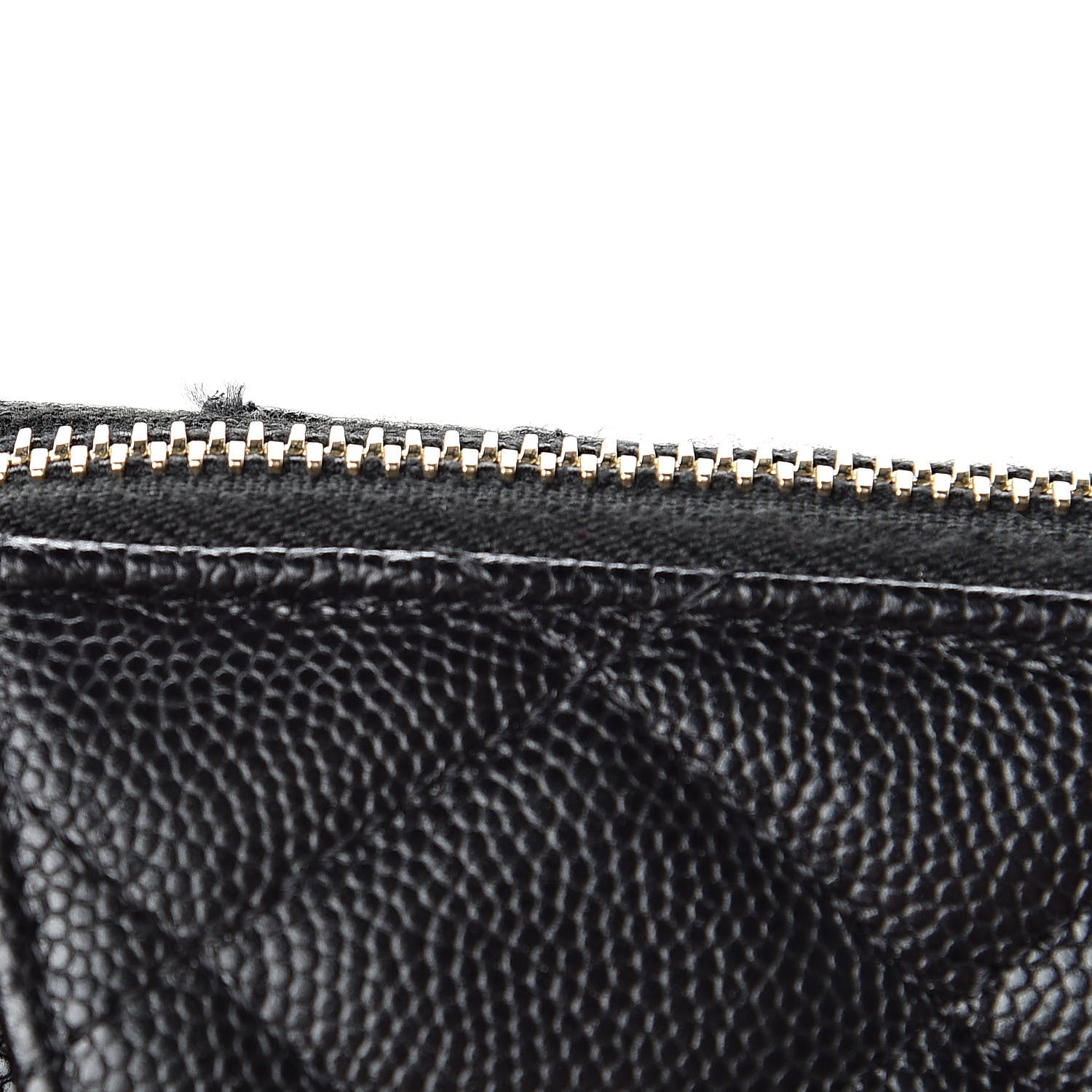 Chanel Caviar Quilted Classic Flat Wallet Pouch Black 8 of 10