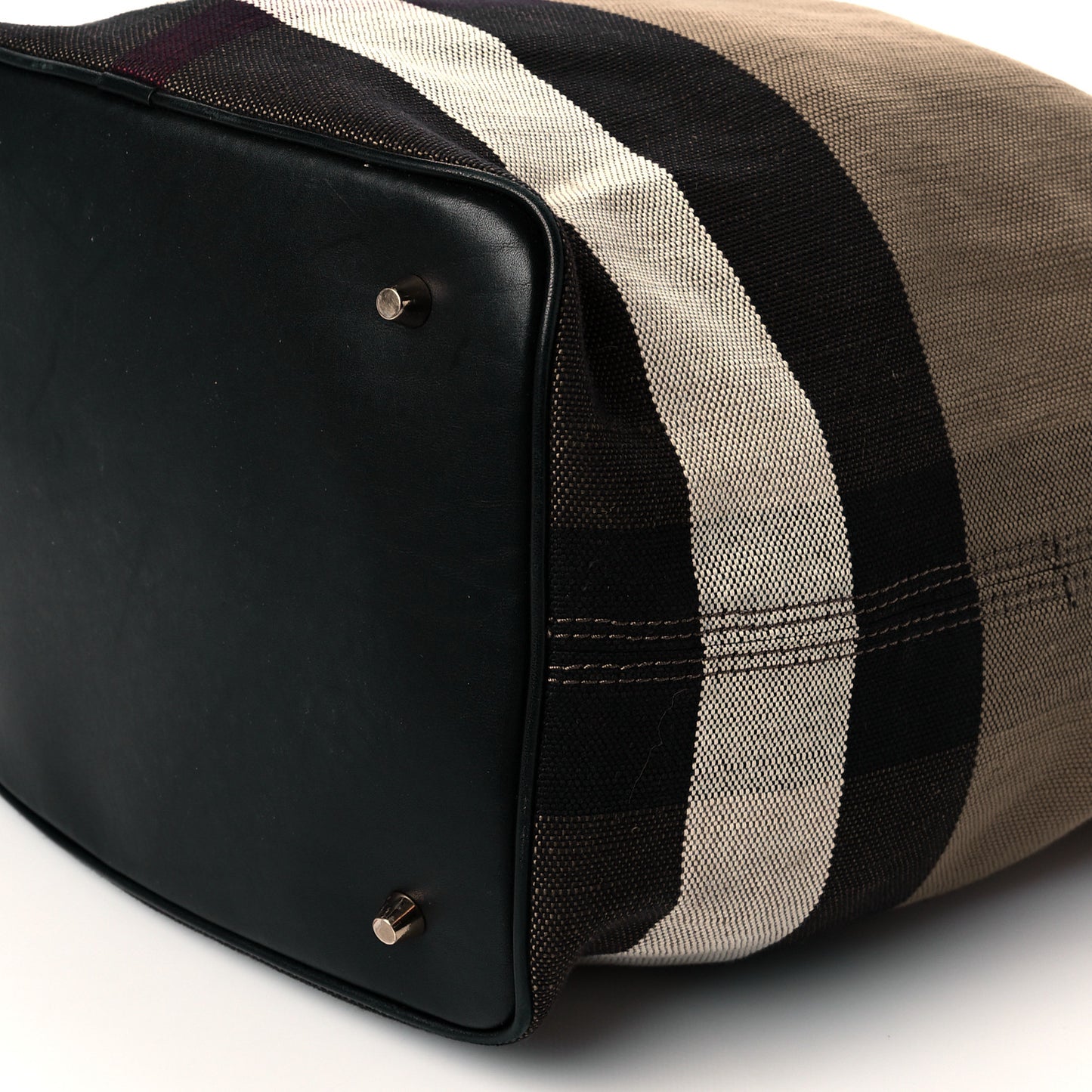 Canvas Mega Check Medium Ashby Hobo Black