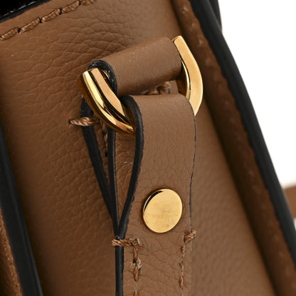 Versace Grained Calfskin La Medusa Flap Shoulder Bag Brown 10 of 10