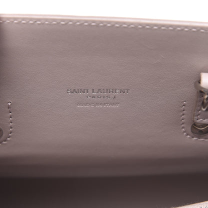 Saint Laurent Calfskin Crocodile Embossed Baby Sac De Jour Rose Antic 7 of 12