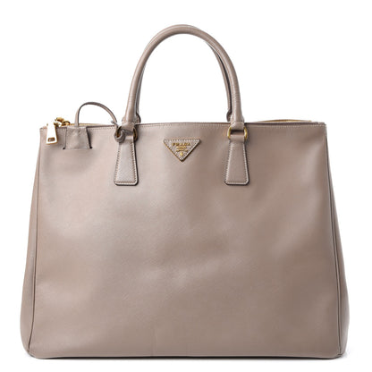 Prada Saffiano Lux Extra Large Galleria Double Zip Tote Argilla 1 of 13