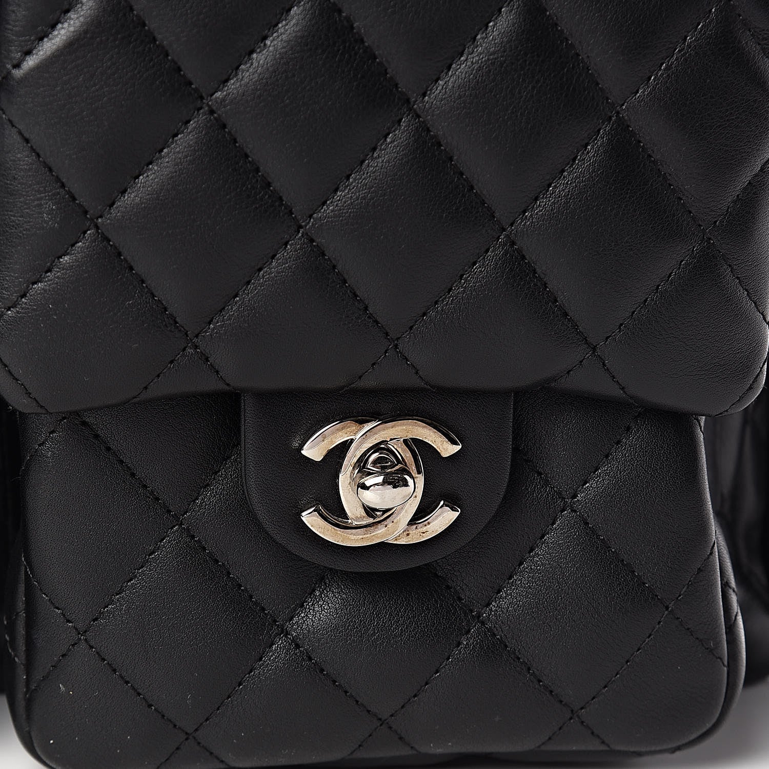 Chanel Calfskin Quilted Large Cambon Multipocket Reporter Black 10 of 10