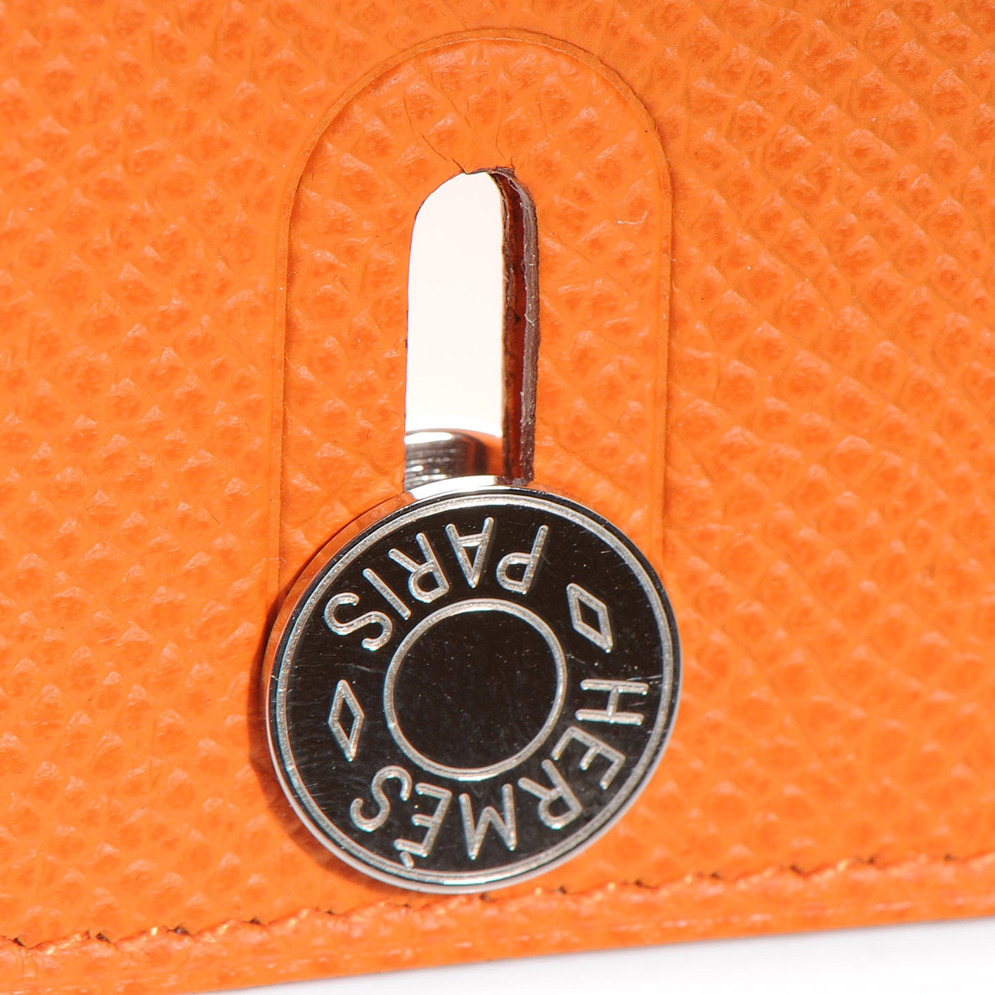 Epsom Diabolo Card Holder Case Orange