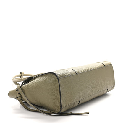 Mulberry Heavy Grain Small Soft Bayswater Satchel Linen Green 4 of 9