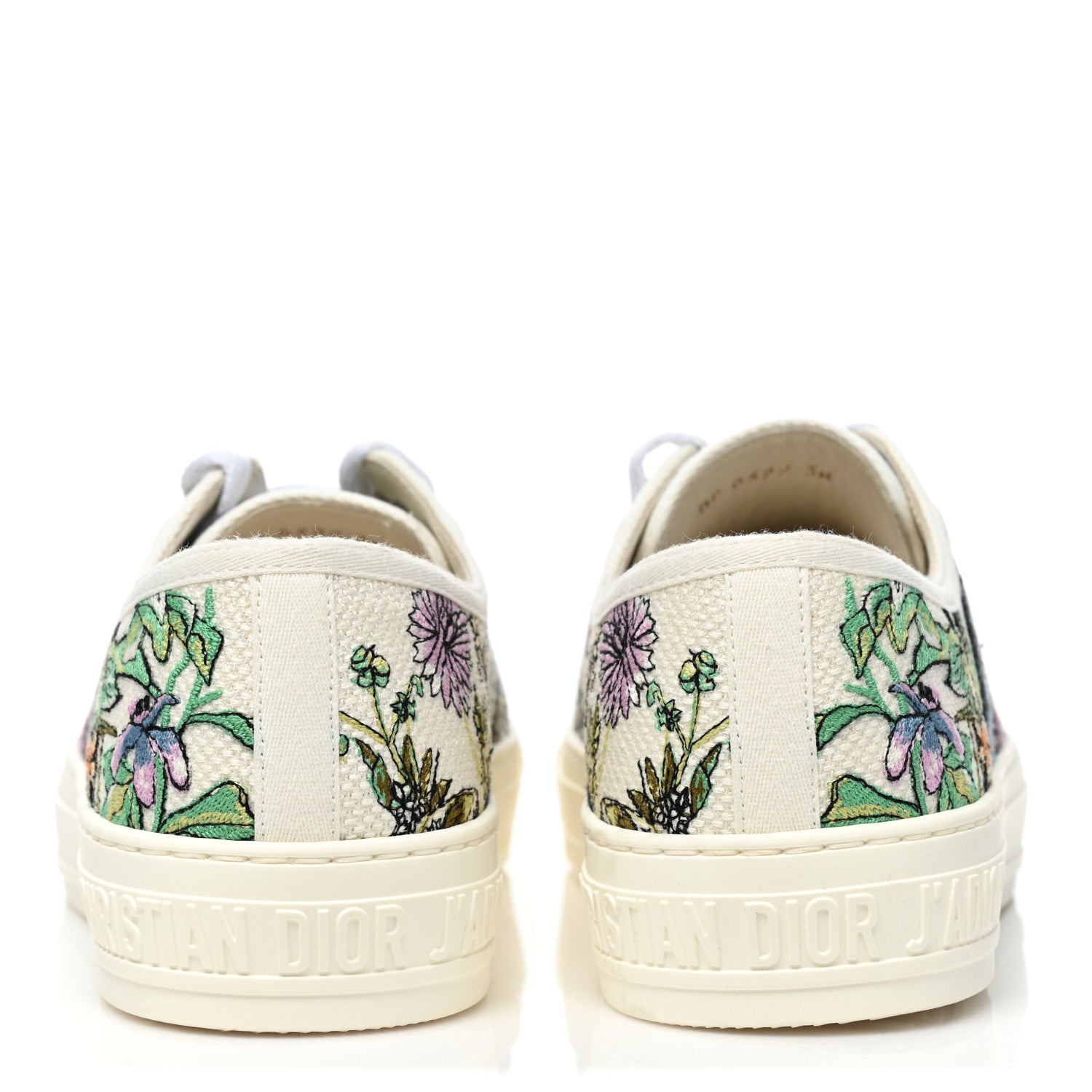 Christian Dior Canvas Constellation Embroidered Womens Walk'N'Dior Low Top Sneakers 38 White Multicolor 4 of 10