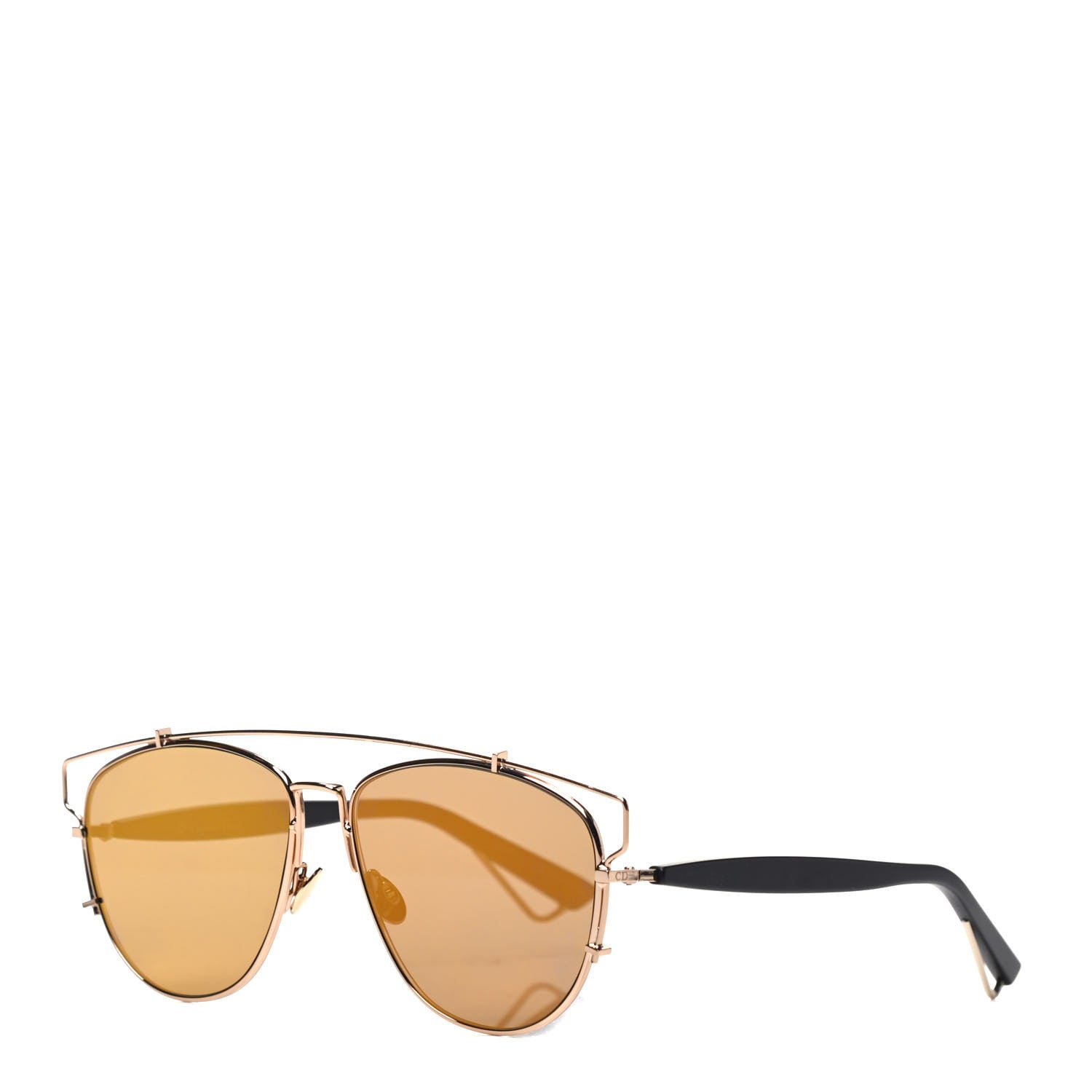 Christian Dior Technologic Sunglasses Gold Orange 1 of 6