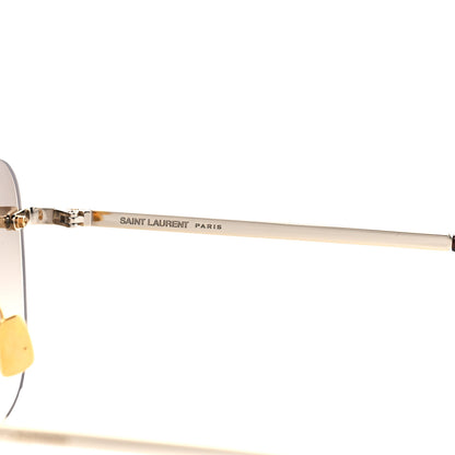 Saint Laurent Metal Cat Eye Sunglasses SL 309 Brown 6 of 8