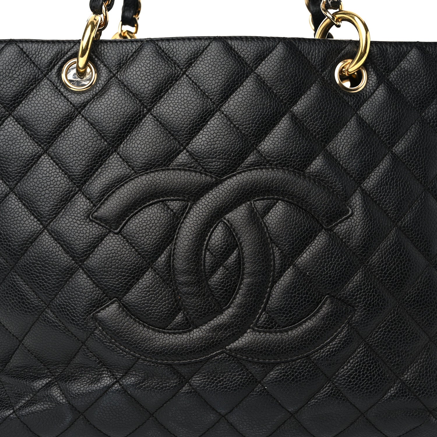 Chanel Caviar Quilted Grand Shopping Tote GST Black 9 of 13