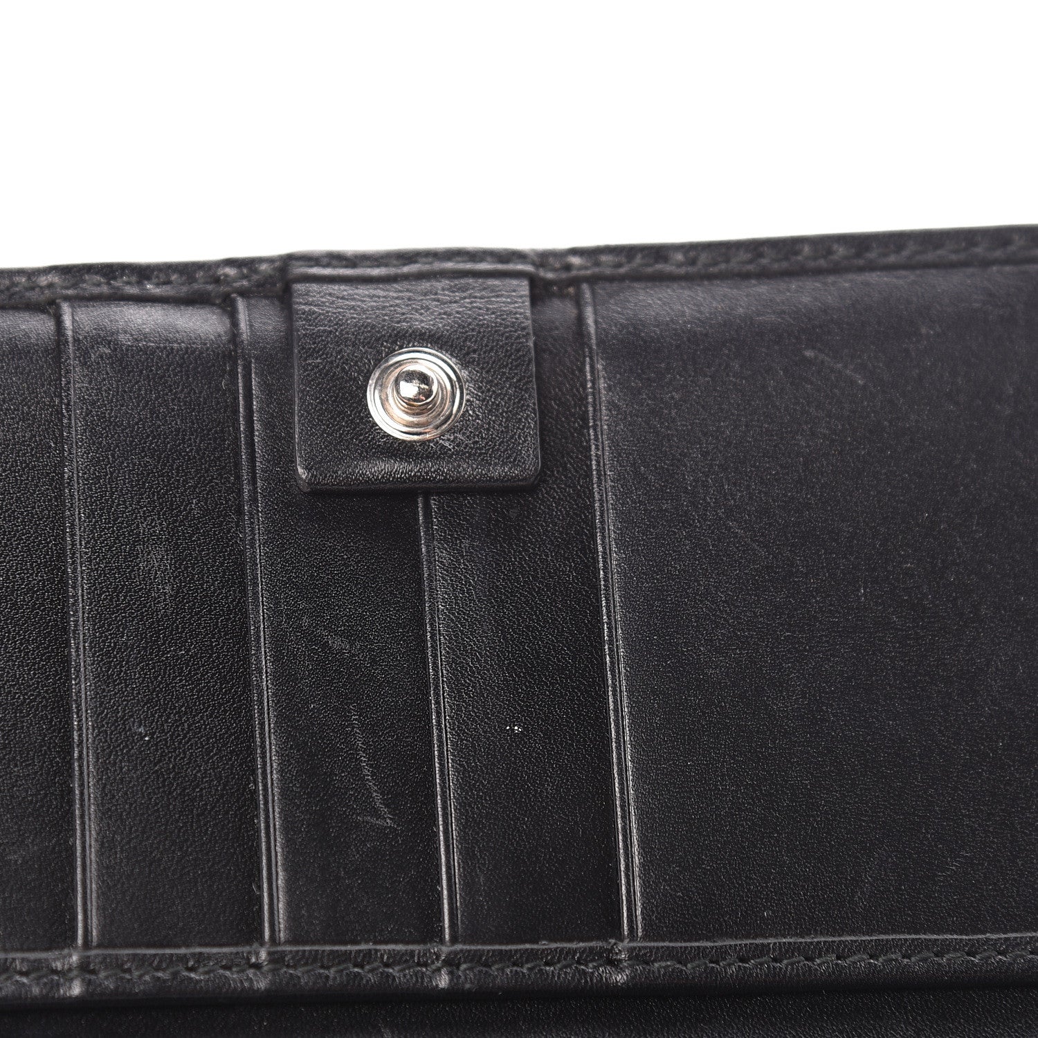 Gucci Imprime Monogram GG Pierce Chain Clutch Wallet Black 10 of 12