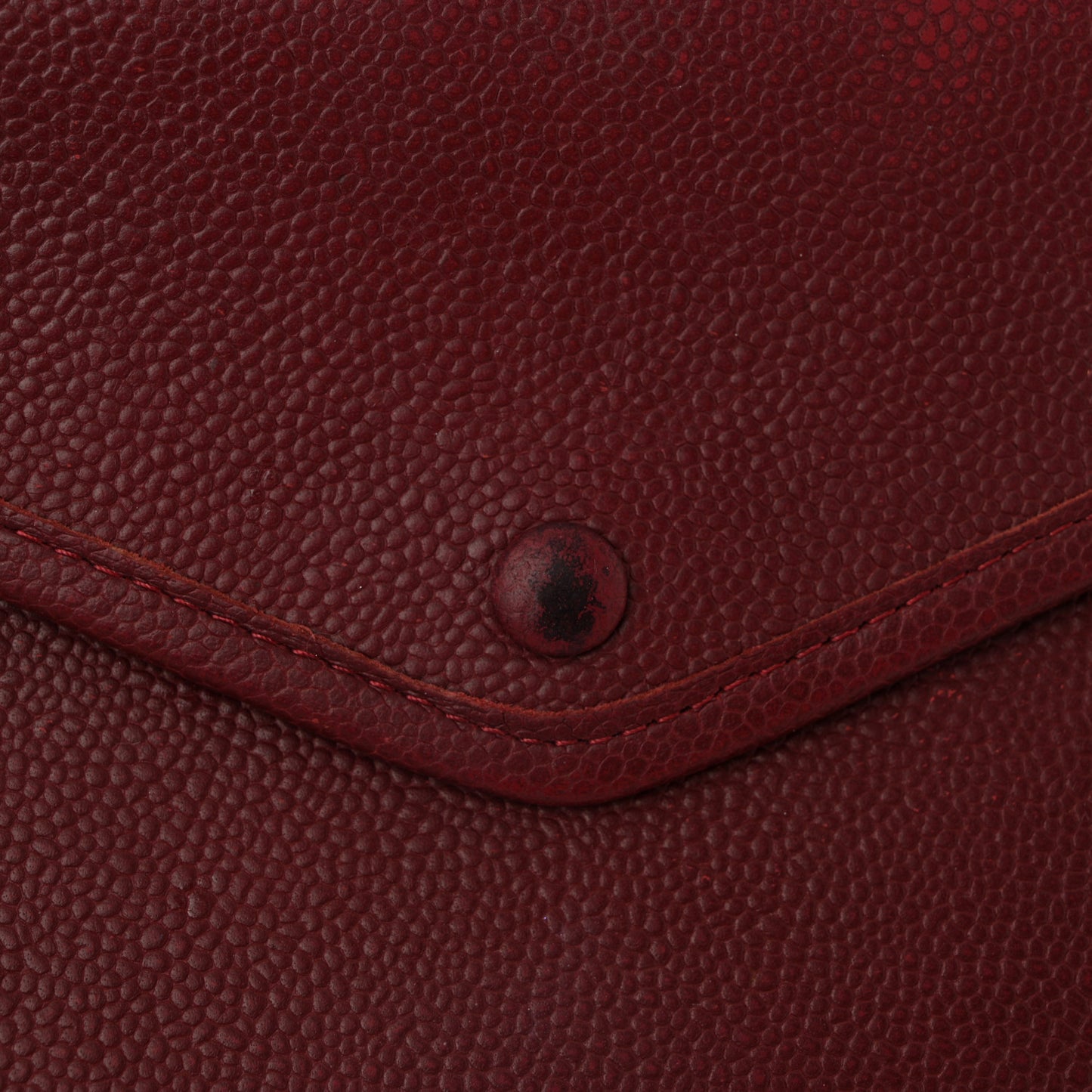 Perforated Grained Calfskin Large Shopping Tote Black