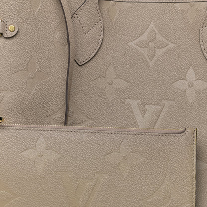 Louis Vuitton Empreinte Monogram Giant Neverfull MM Tourterelle 10 of 11