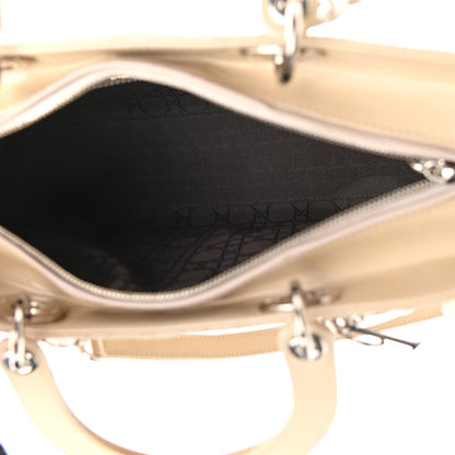 Christian Dior Patent Cannage Large Lady Dior Beige 4 of 15