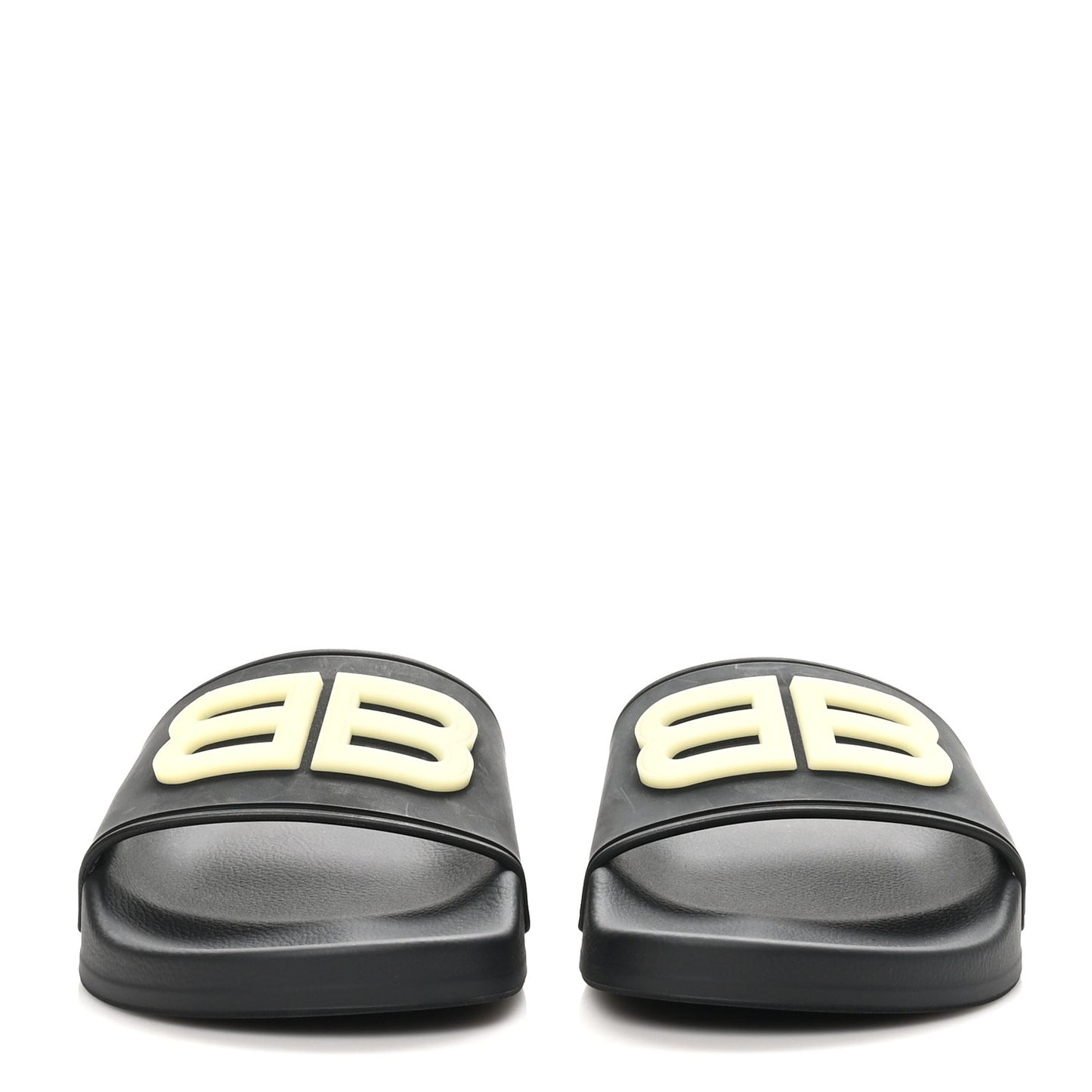 Rubber Womens BB Pool Slide Sandals 36 Black