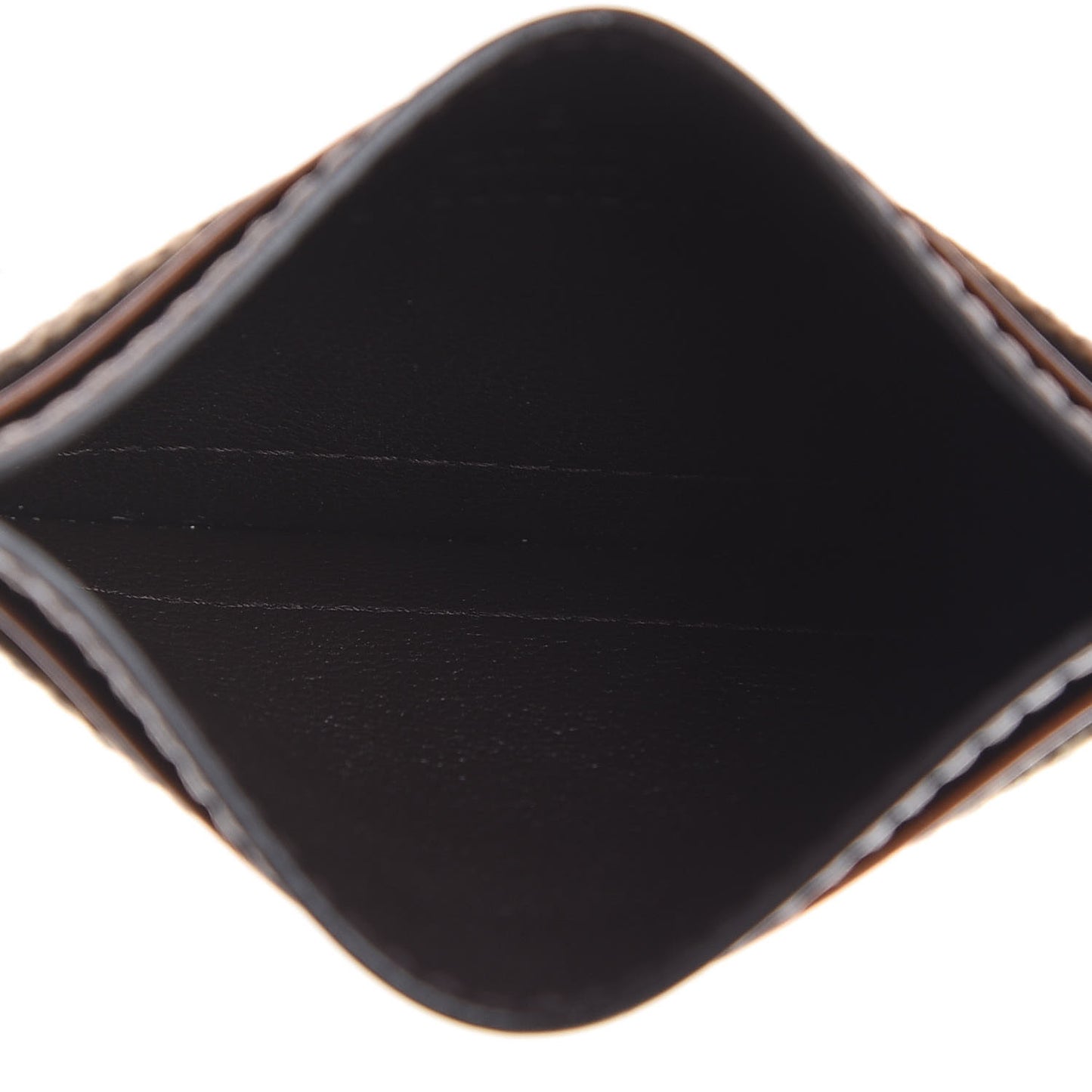 GG Supreme Monogram Calfskin Card Holder Beige Ebony Cuir