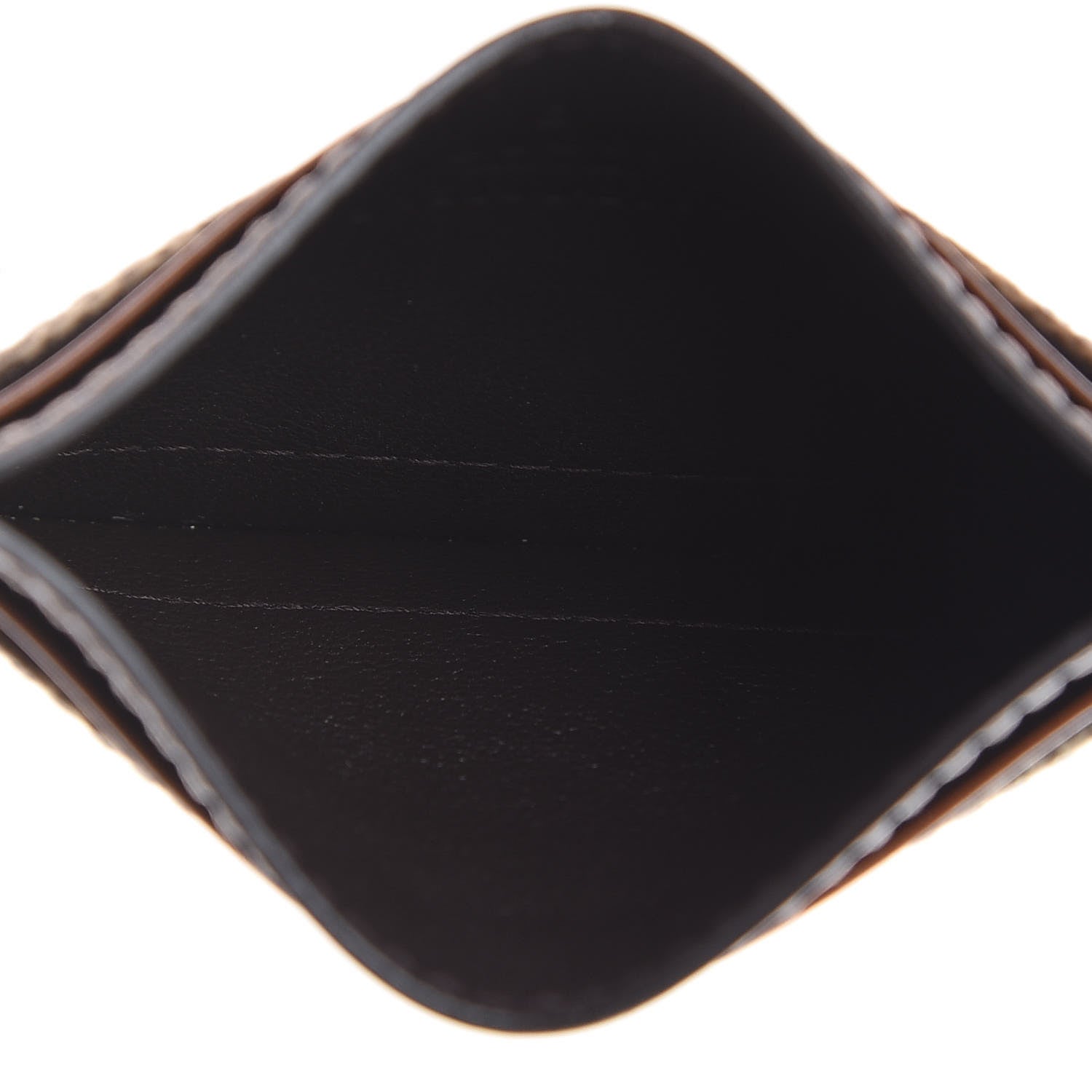 Gucci GG Supreme Monogram Calfskin Card Holder Beige Ebony Cuir 5 of 7