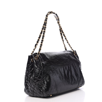 Chanel Vinyl XL Rock and Chain Flap Black 2 of 14