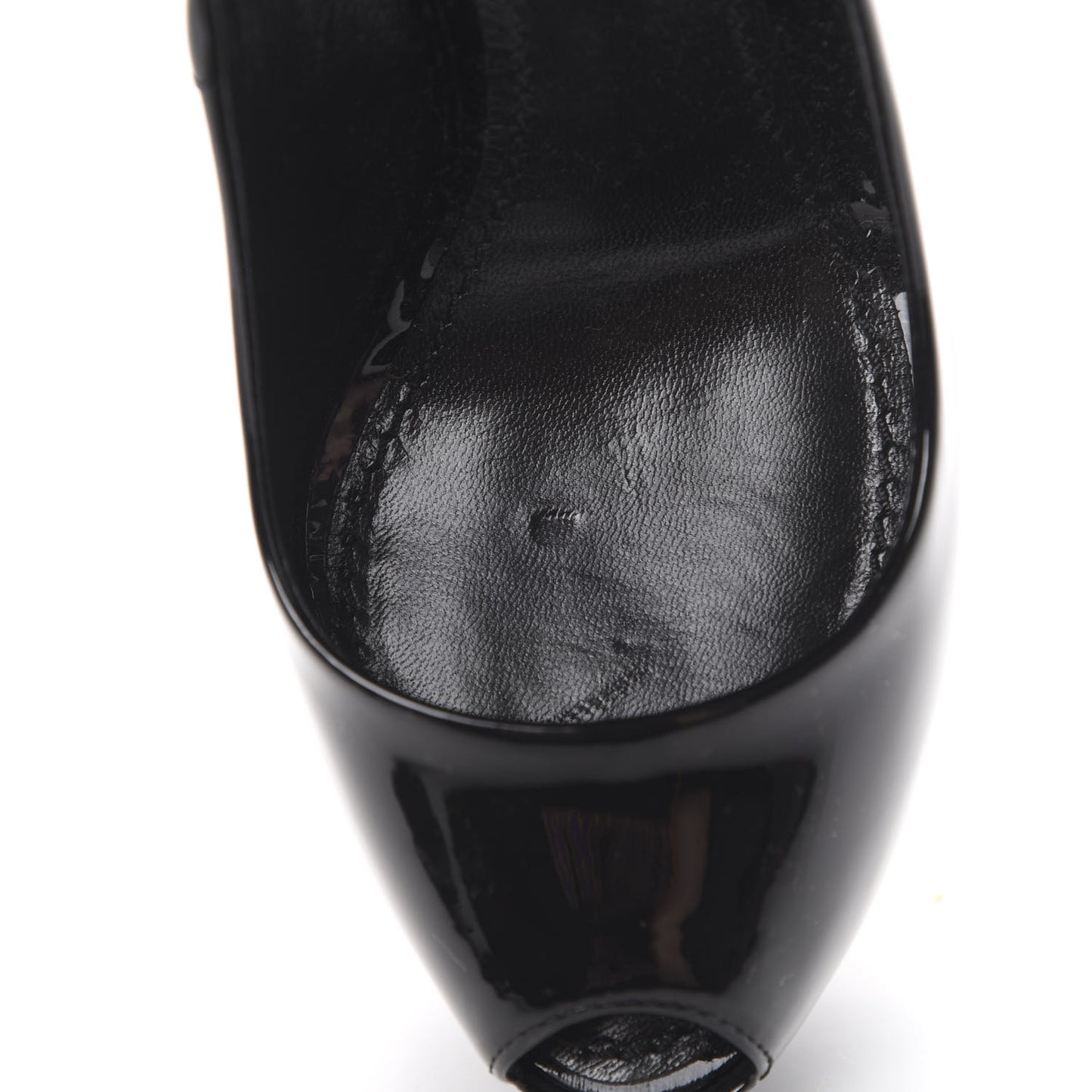 Patent Oh Really Peep Toe Pumps 35 Black
