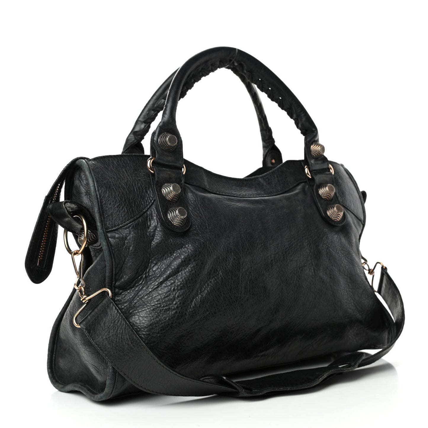 Agneau Giant 21 Rose Gold Hardware City Black