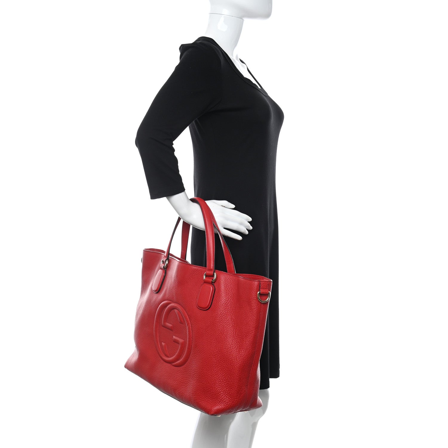 Gucci Cellarius Calfskin Large Soho Working Tote Tabasco 3 of 12