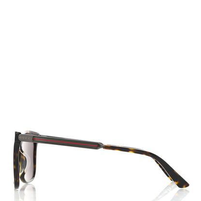 Gucci Acetate Square Frame Web Sunglasses GG0078SK Tortoise 3 of 9