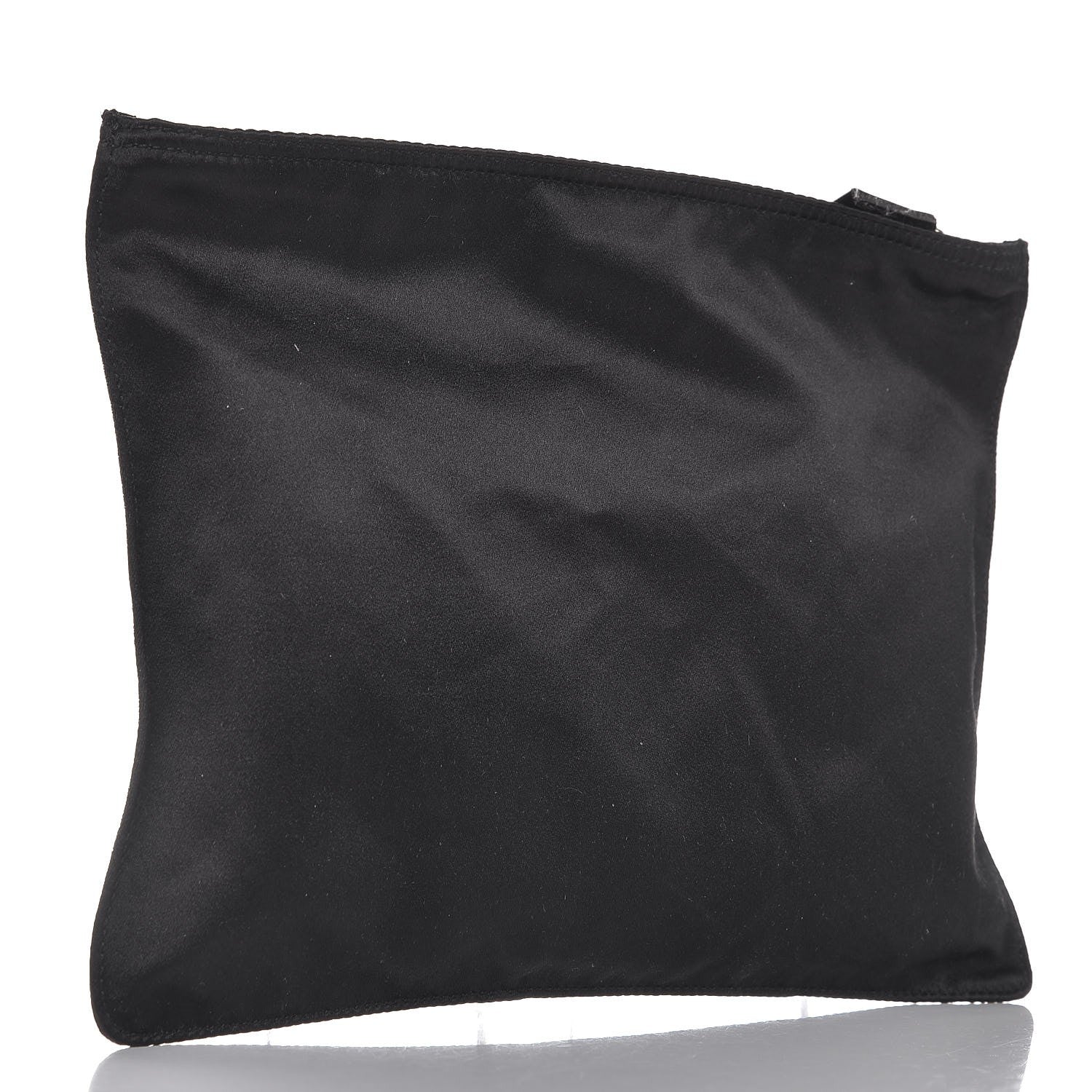 Prada Satin Evening Clutch Black 3 of 7