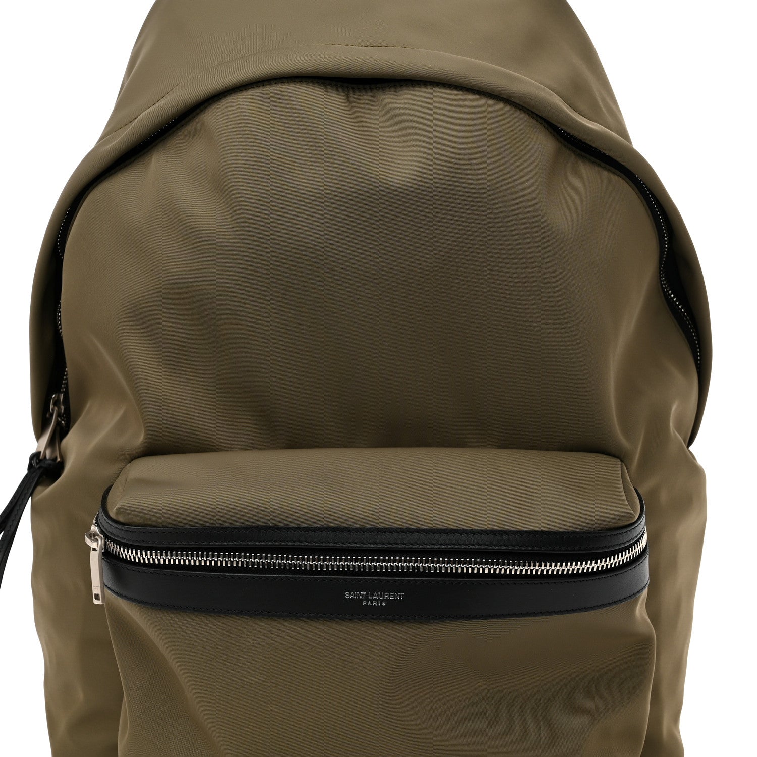 Saint Laurent Canvas City Backpack Green 7 of 9