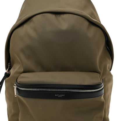 Saint Laurent Canvas City Backpack Green 7 of 9