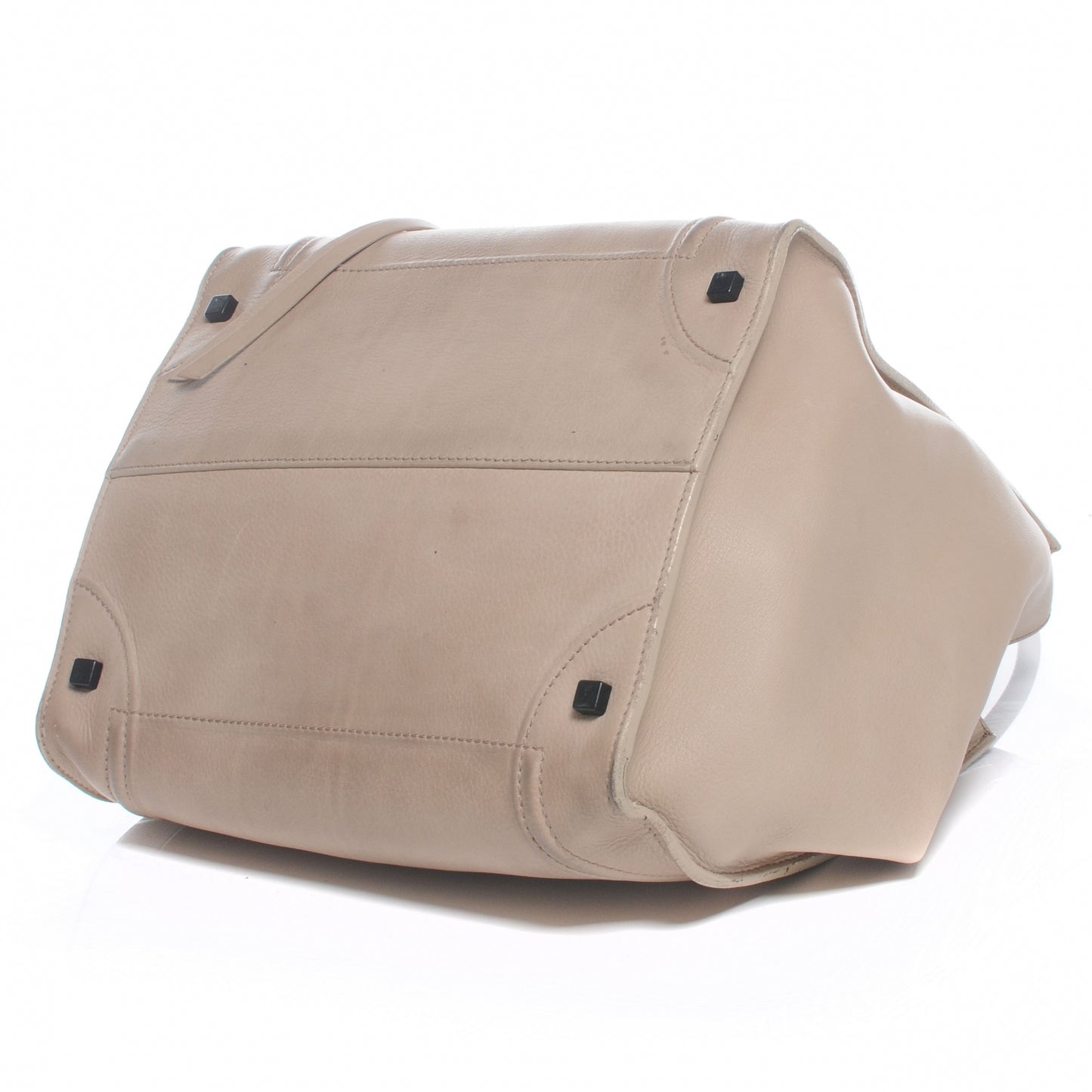 Smooth Calfskin Medium Phantom Luggage Bag Taupe