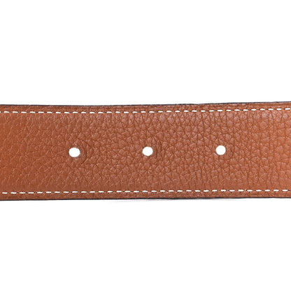 Hermes Box Togo 32mm H Belt 90 36 Black Gold 4 of 6