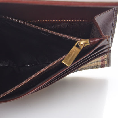 Burberry Haymarket Check Continental Wallet Brown 10 of 13