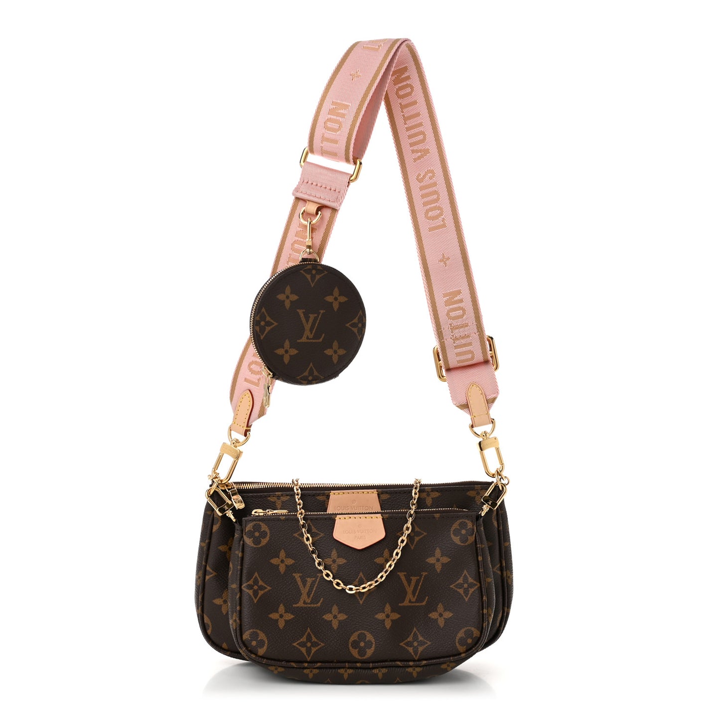 Monogram Multi Pochette Accessories Rose Clair