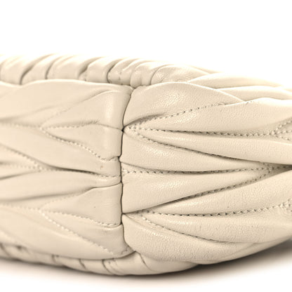 Miu Miu Nappa Matelasse Small Wander Hobo White 8 of 8