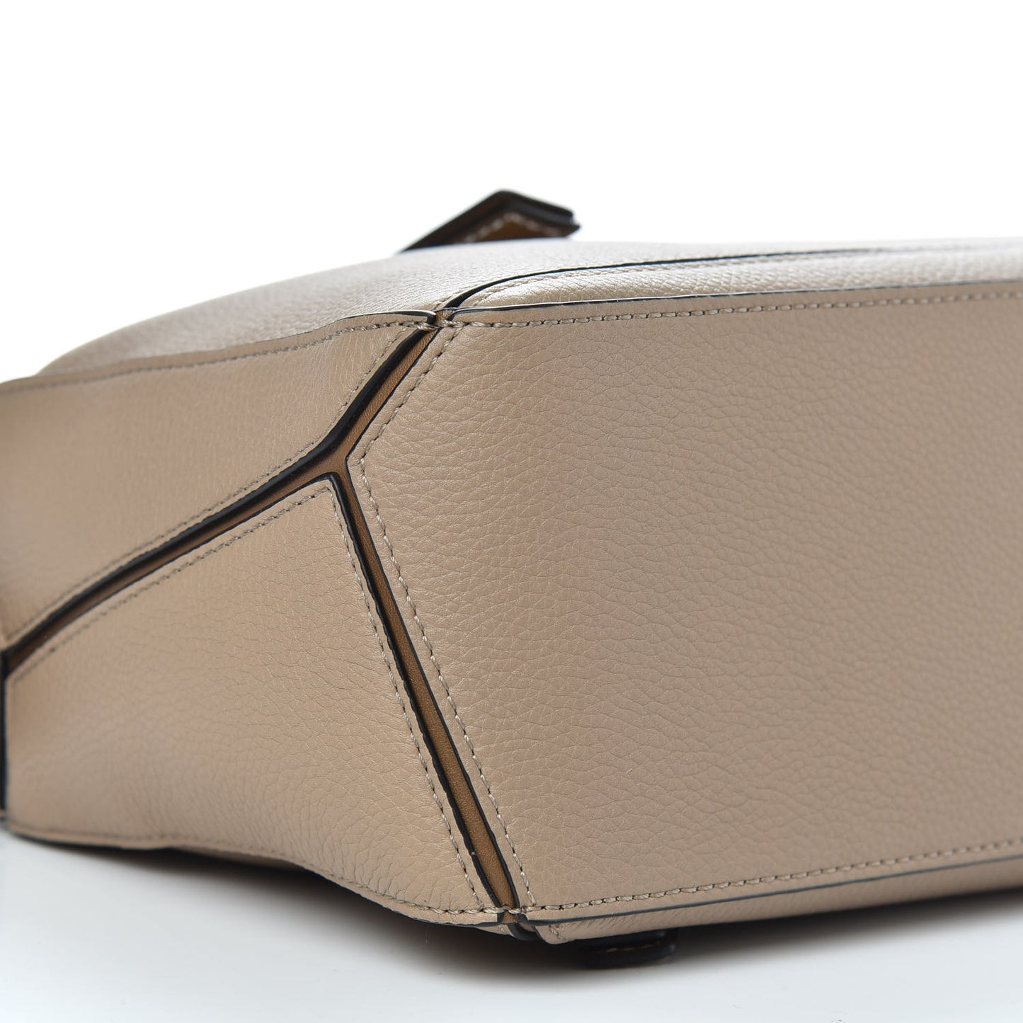Grained Calfskin Small Puzzle Bag Sand Mink