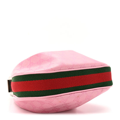 Gucci GG Crystal Coated Canvas Monogram Web Small Attache Shoulder Bag Pink 4 of 10