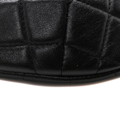 Chanel Lambskin Quilted Pearl Crush Belt Bag Black 9 of 11