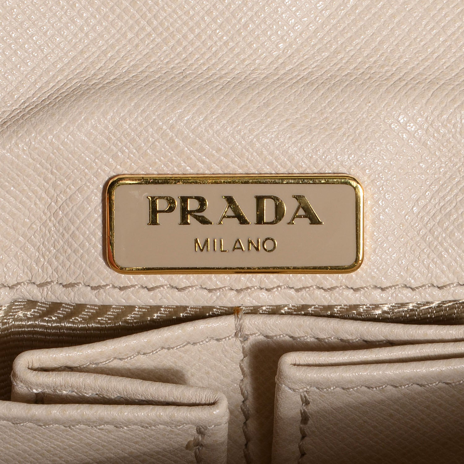 Prada Tessuto Nylon Quilted Floral Flap Beige 7 of 9