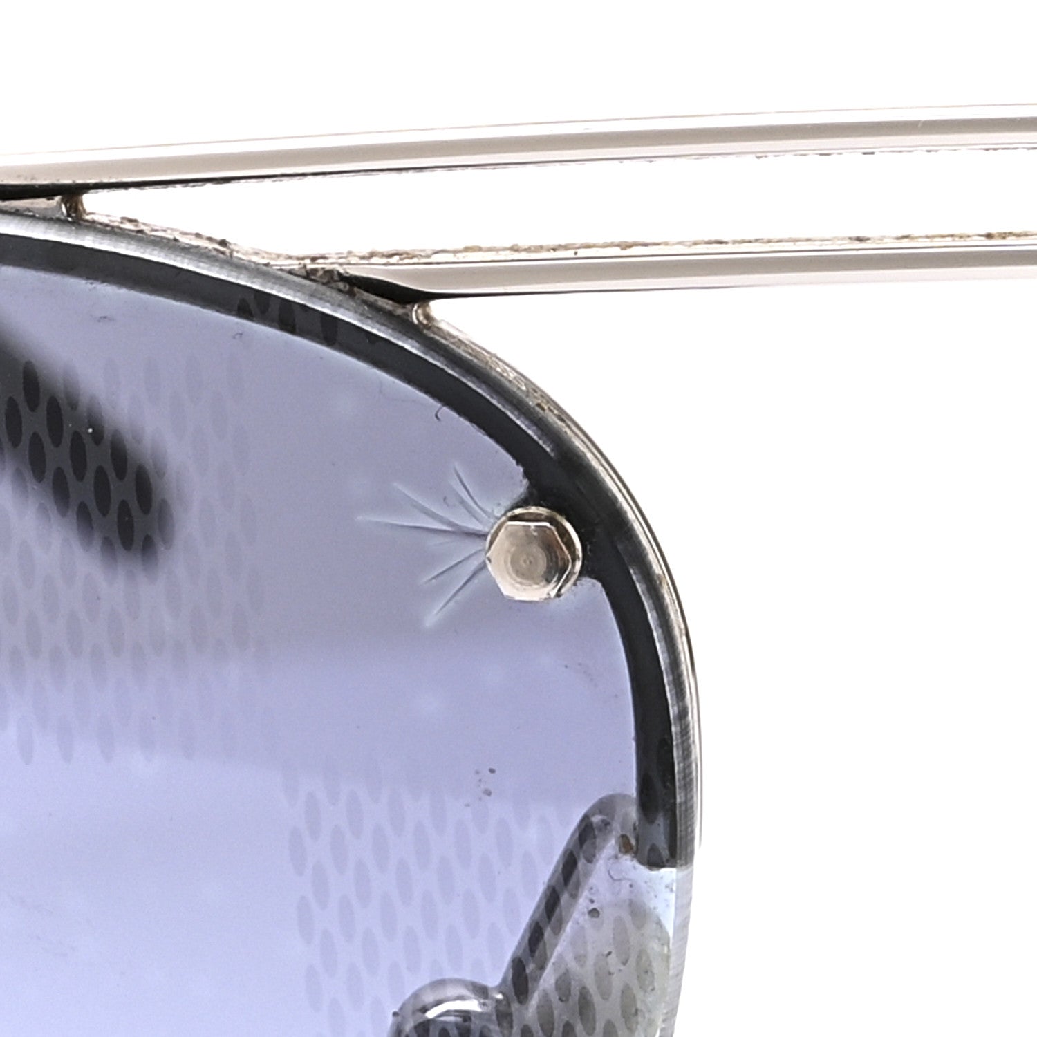 Louis Vuitton Damier Clockwise Sunglasses Z1271E Silver 1789638