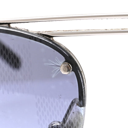 Louis Vuitton Damier Clockwise Sunglasses Z1271E Silver 5 of 6