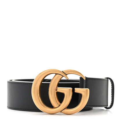 Gucci Calfskin Double G 40mm Belt 80 32 Black 1 of 4