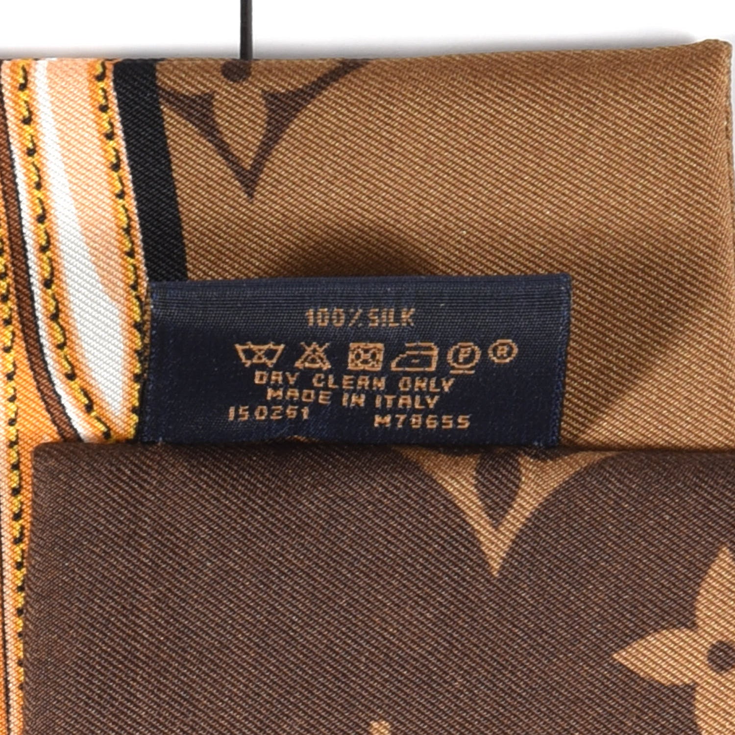 Louis Vuitton Silk Monogram Confidential Bandeau Brown 4 of 4
