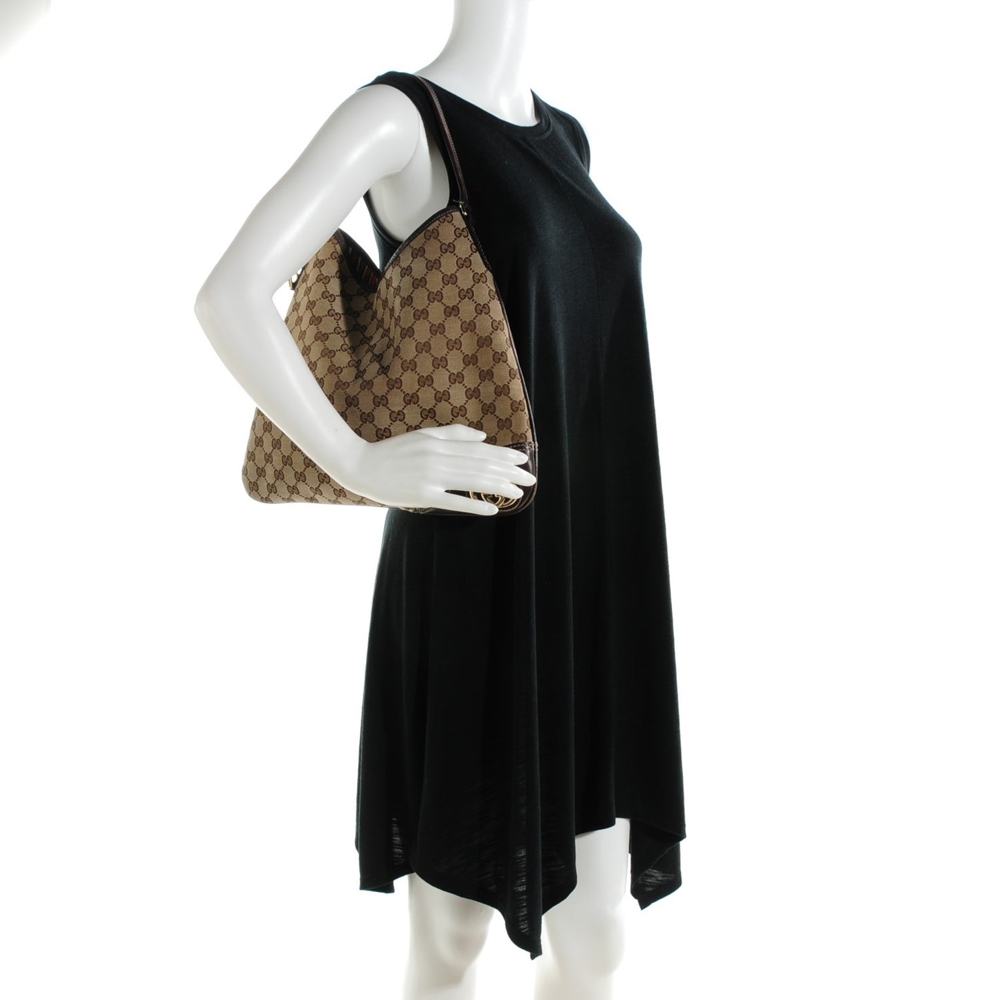 Monogram Medium New Britt Hobo Dark Brown