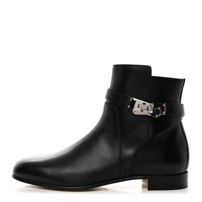 Hermes Calfskin Neo Ankle Boots 37 Black 1 of 9