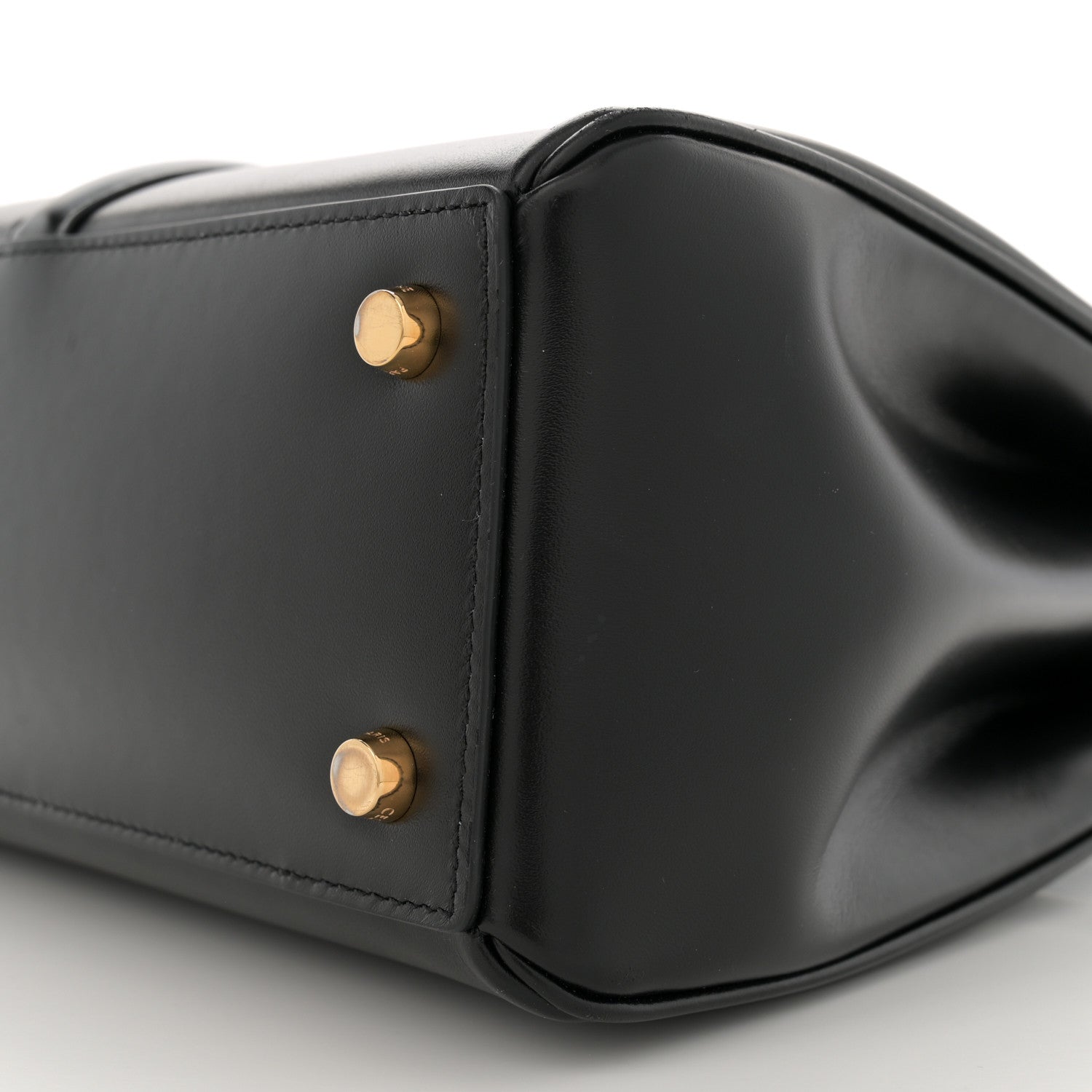 Celine Satinated Calfskin Small 16 Top Handle Bag Black 11 of 12