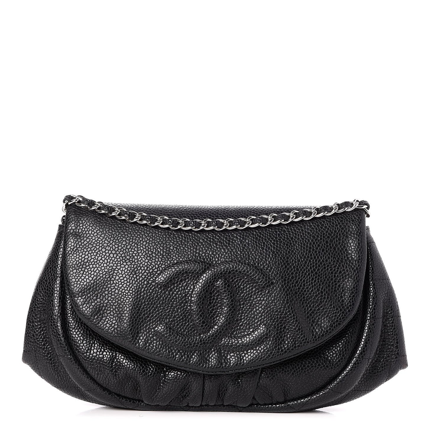 Caviar Half Moon Wallet On Chain WOC Black