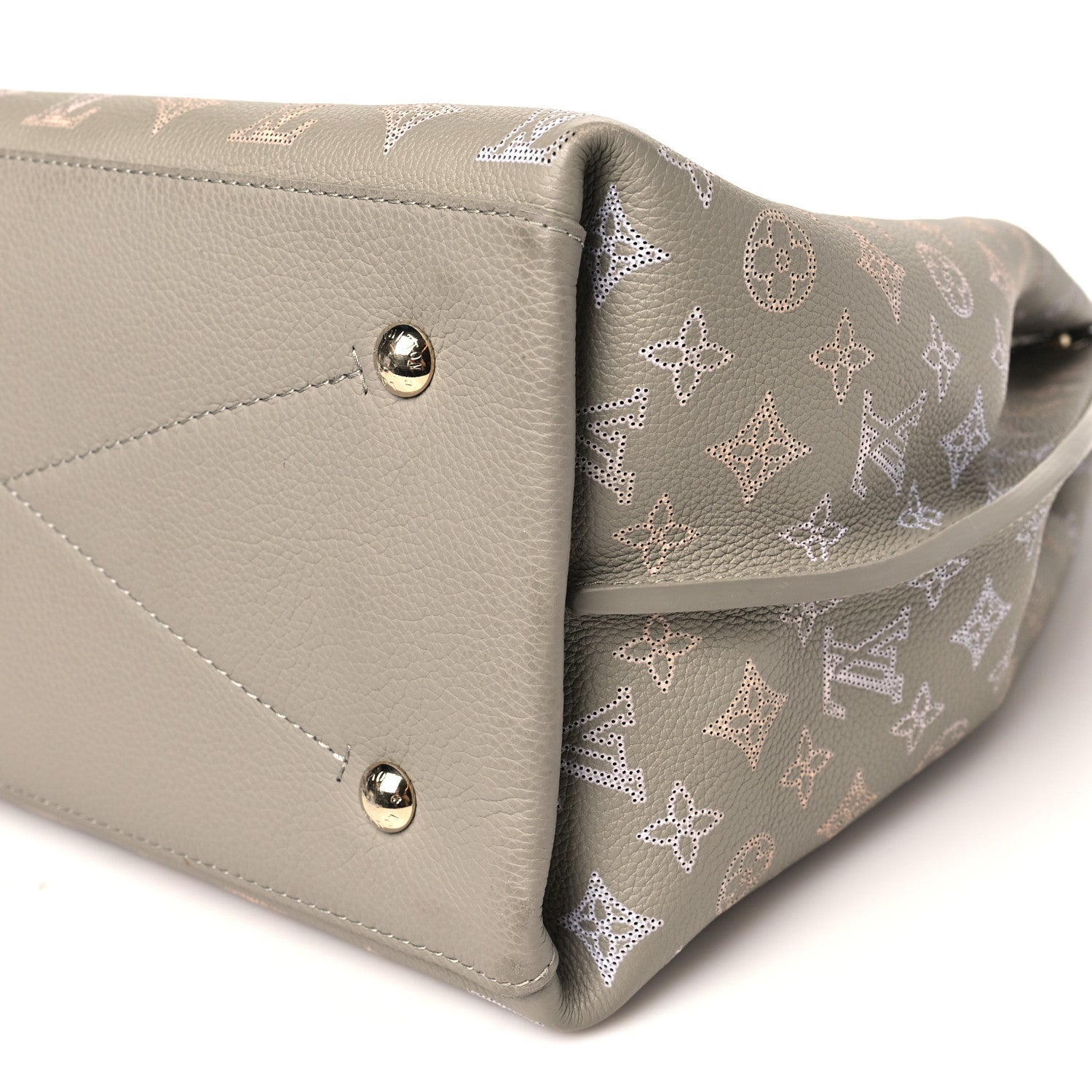 Louis Vuitton Reverse Mahina Carmel Hobo Gray 9 of 9