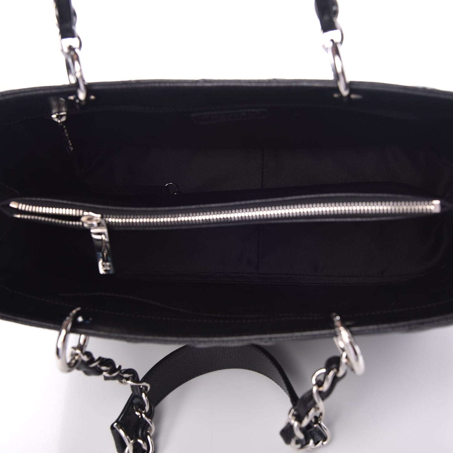 Caviar Quilted Grand Shopping Tote GST Black